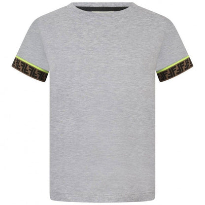 Boys Grey FF Cotton T-shirt