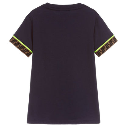 Boys Navy FF Cotton T-shirt