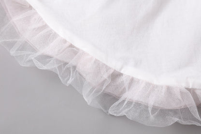 女童粉色蝴蝶结花苞礼服裙