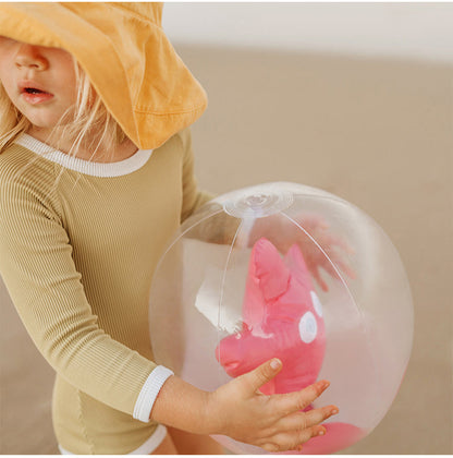 粉色闪光海星充气戏水球