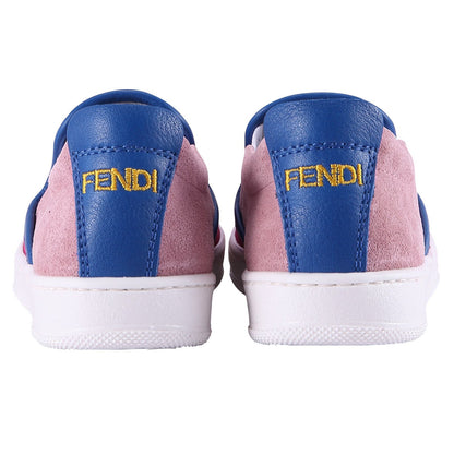 Girls Red 'Monster' Surface Leather Trainers