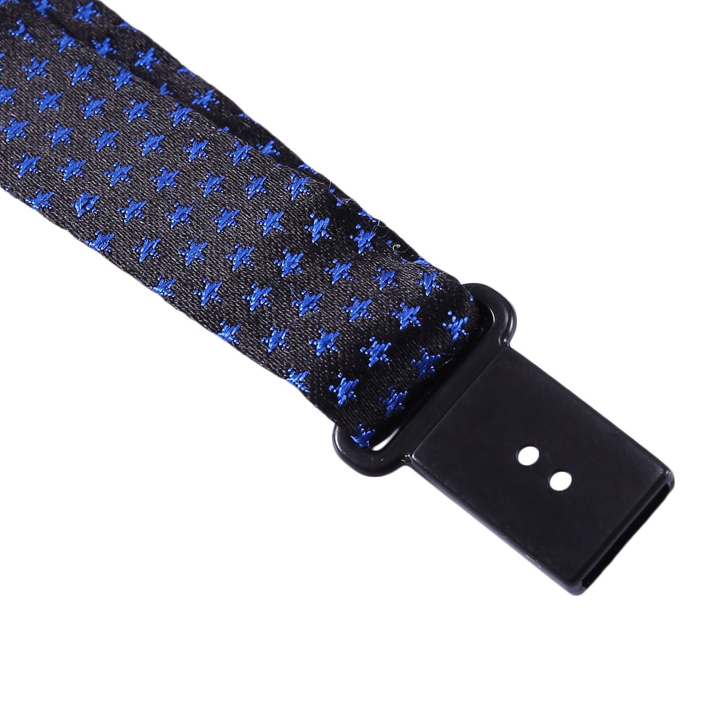 Boys Navy Blue Bow Ties With Star Print Trims
