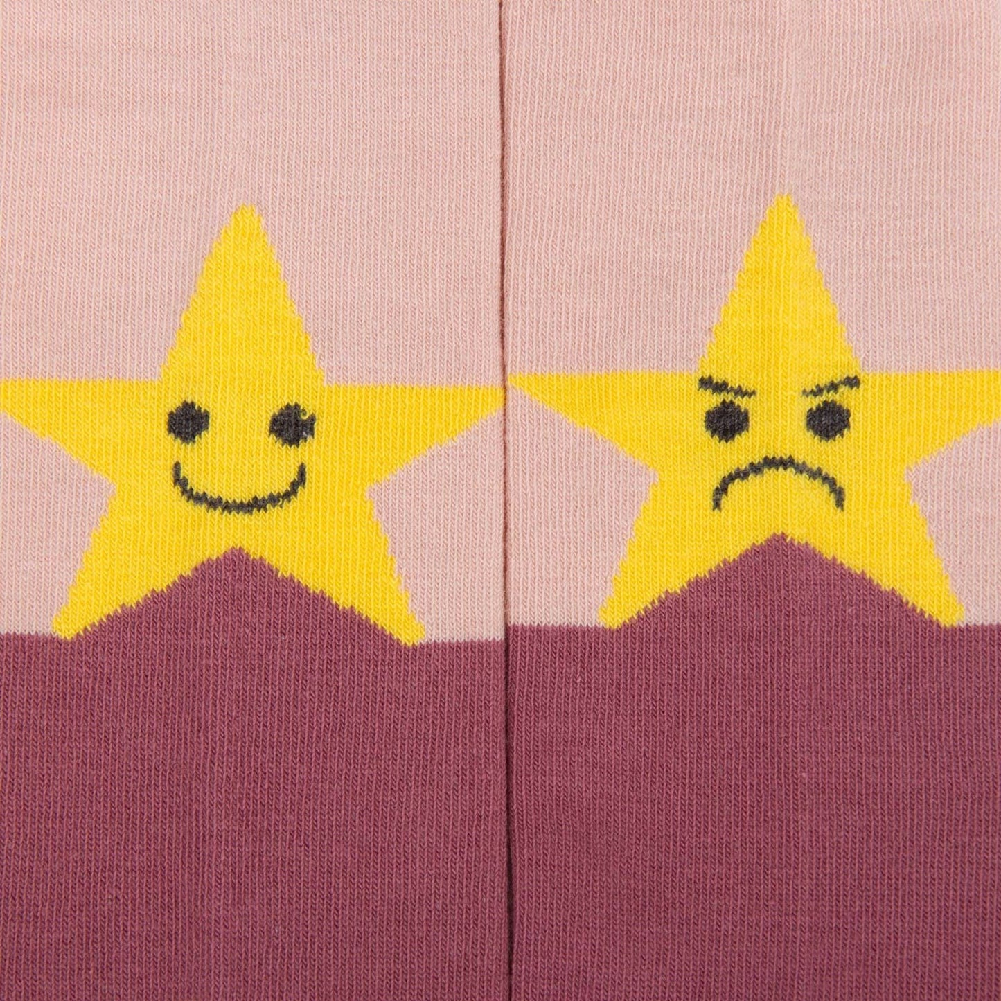 Petra Girls Pink&Red Cotton Knit Tights With Star Trims
