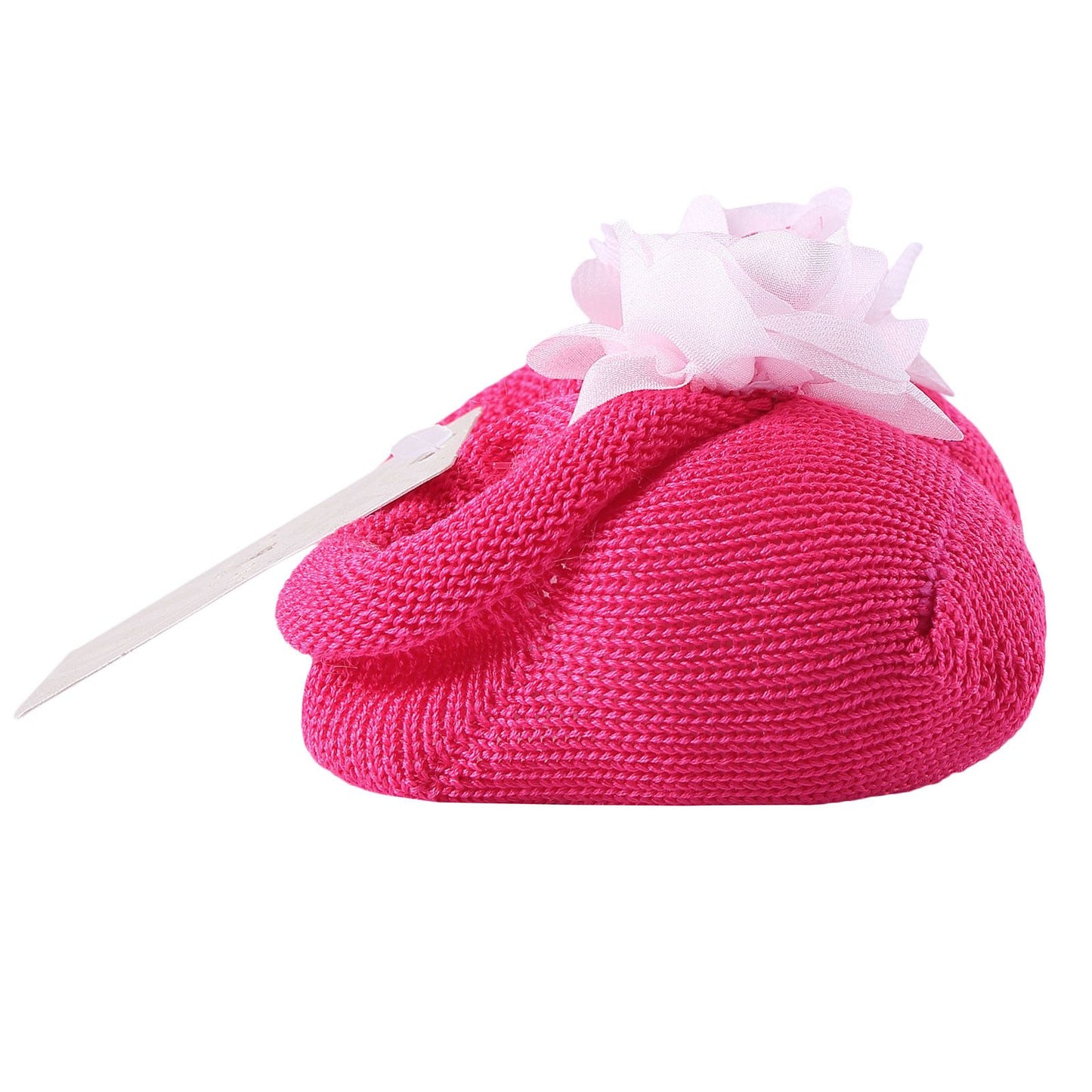 Baby Red Knitted Cotton Rose Shoes&Hair Band Gift Set