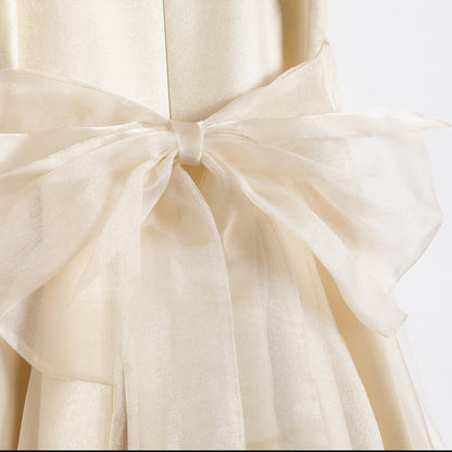 女童香槟礼服套裙