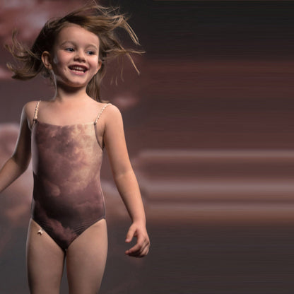 女童灰粉色芭蕾舞连体衣(J202LE02VL/sunrise)