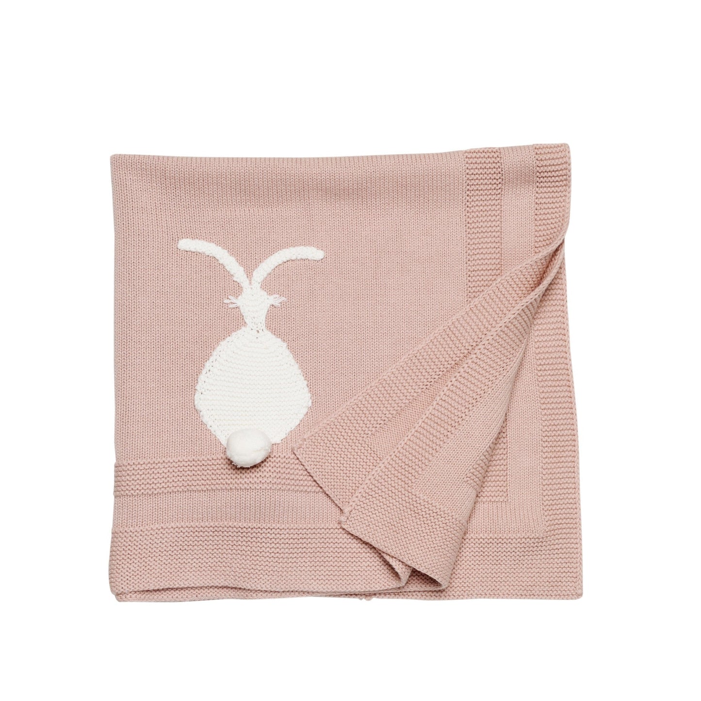 Baby Dusky Pink Snowball Blanket