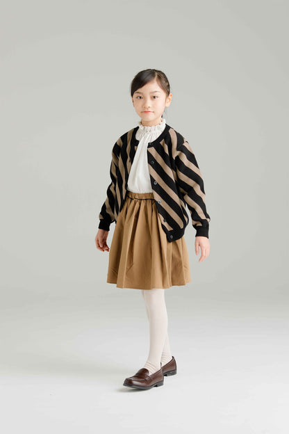 Girls Beige Frill Skirt