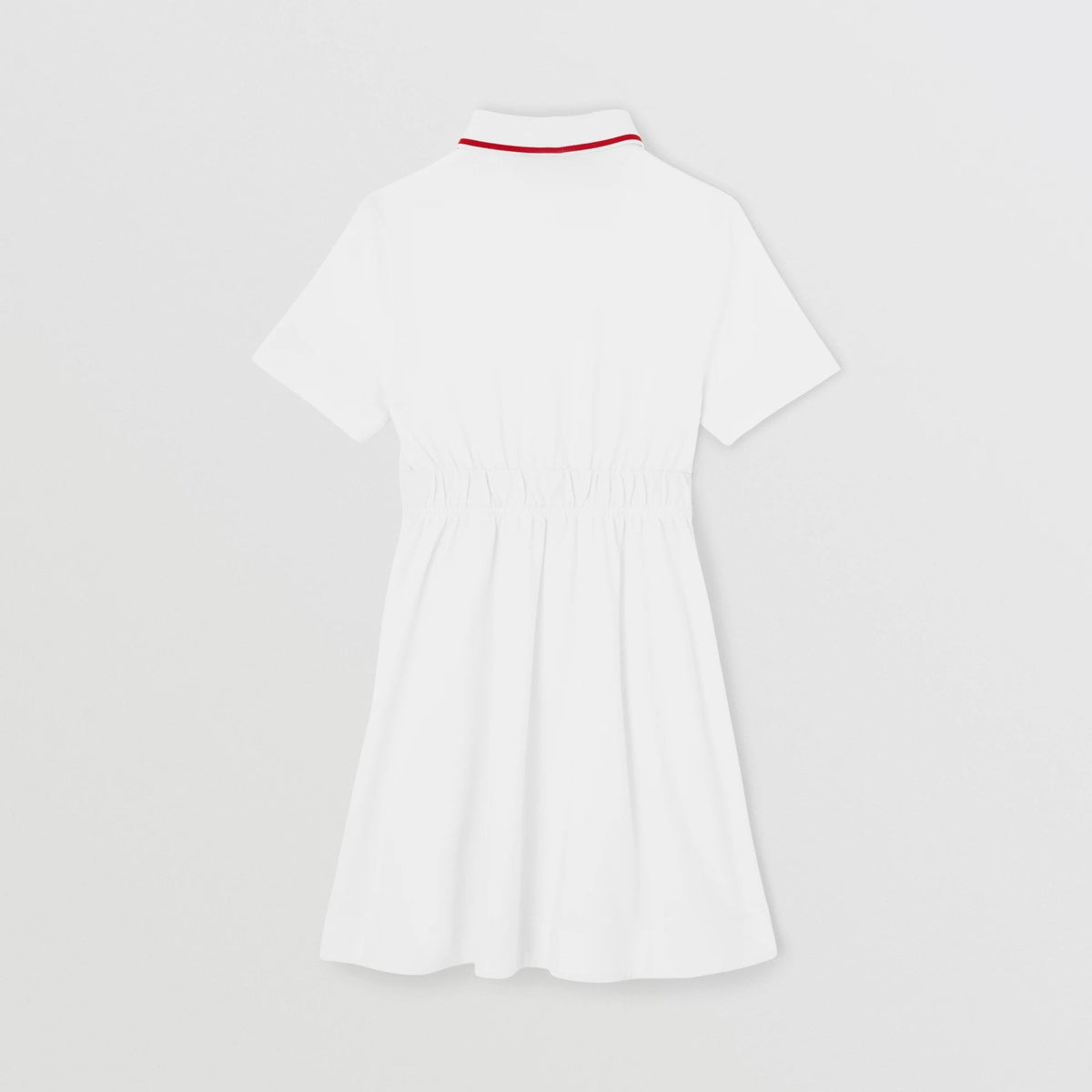 女童白色Logo棉连衣裙