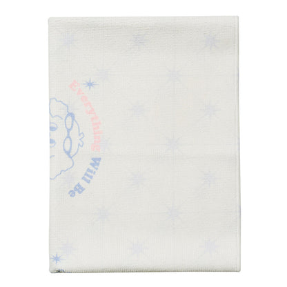 白色小狗印花游泳毛巾(80x40cm)
