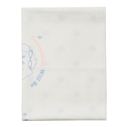 白色小狗印花游泳毛巾(80x40cm)