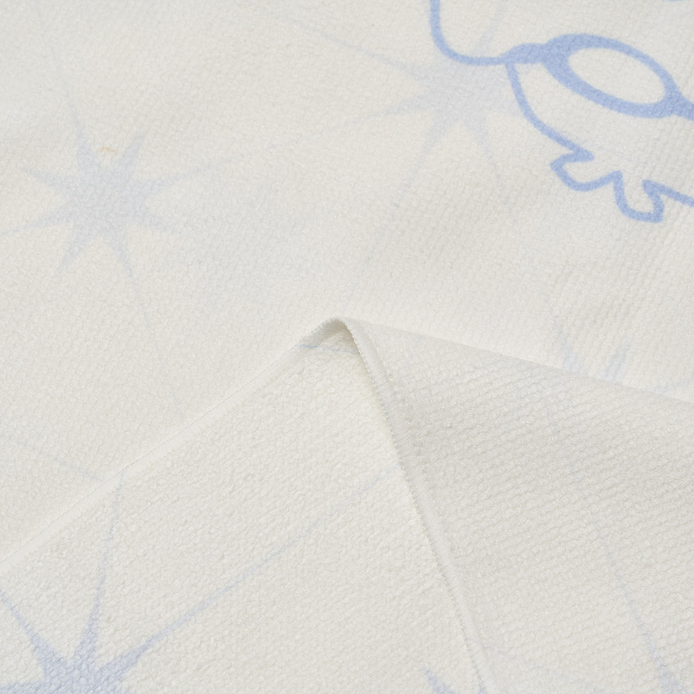 白色小狗印花游泳毛巾(80x40cm)