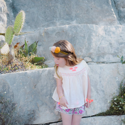 Girls Beige "Kabylie" Top