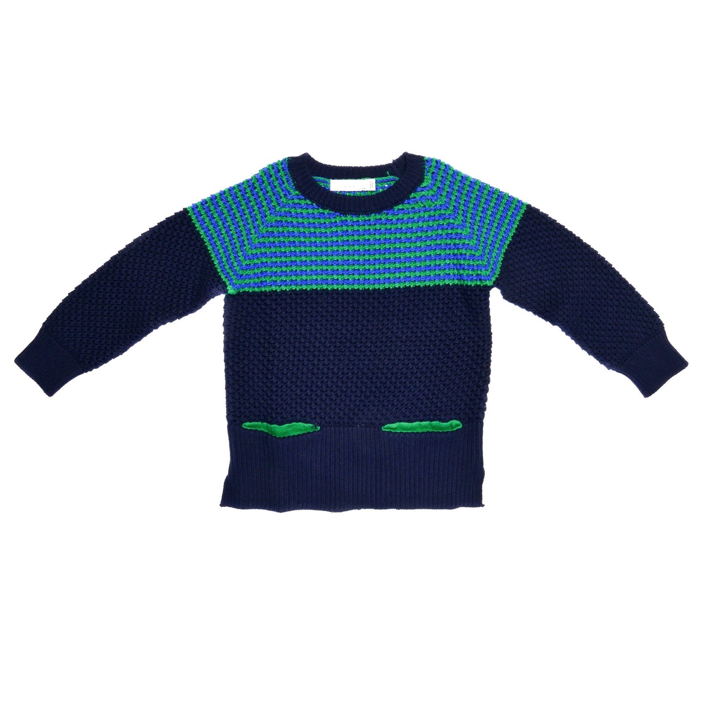 Boys Navy Blue Cotton 'Nunroe' Sweater