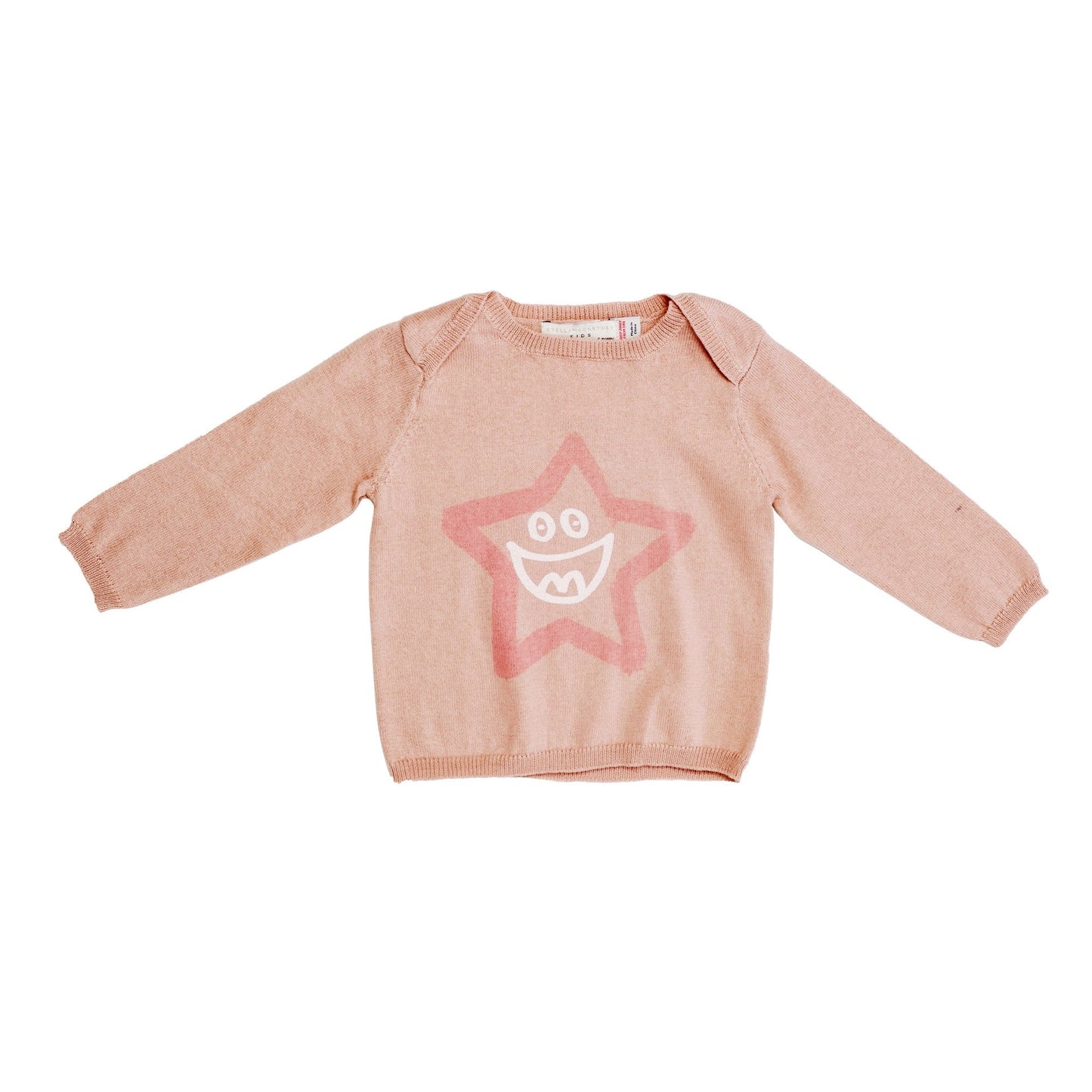 Baby Girls Pink Star Trims 'Horrace' Sweater