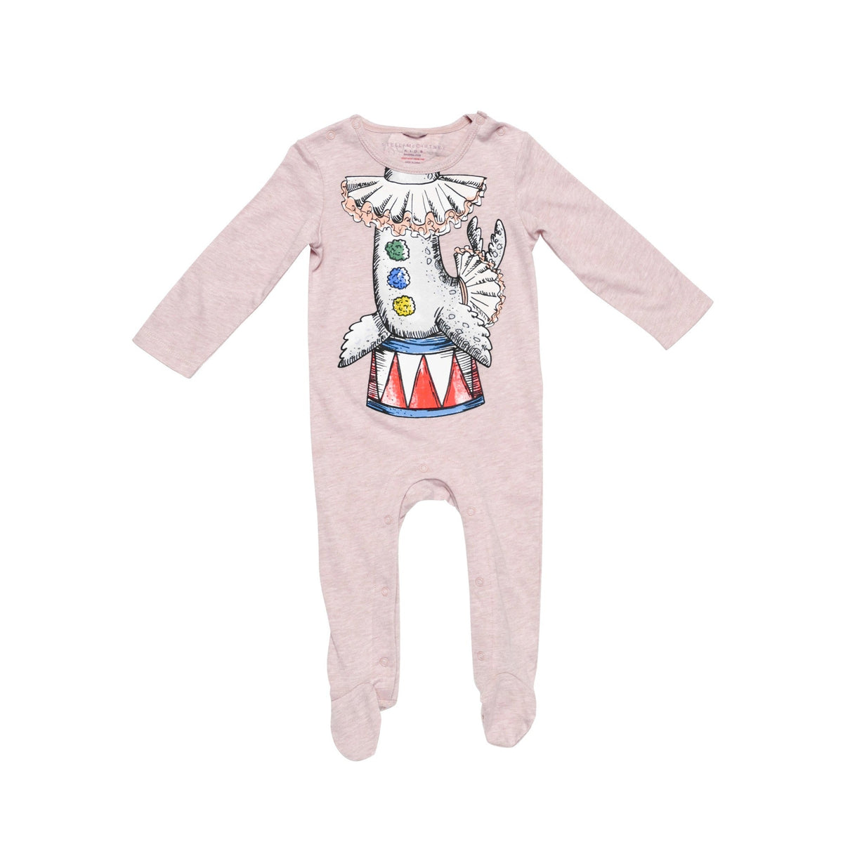 Baby Pink Fancy Printed 'Twiddle' Babygrow