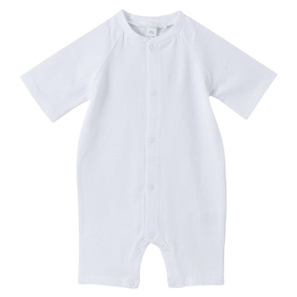 Baby White Cotton Babygrow With Angel Wings