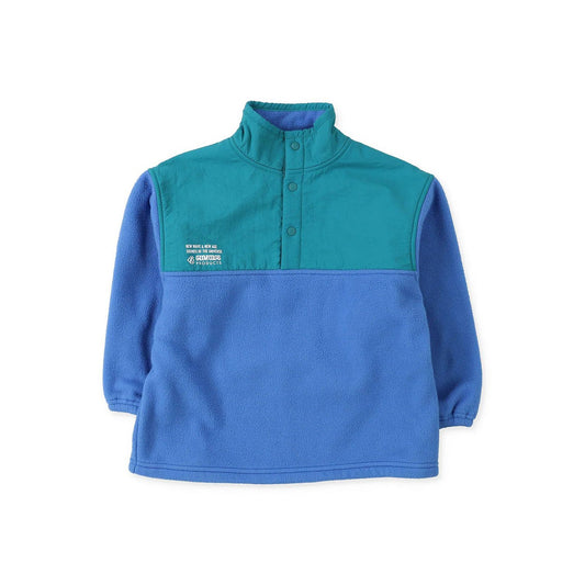 儿童蓝色抓绒卫衣