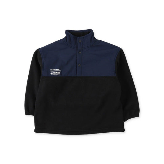 儿童黑色抓绒卫衣