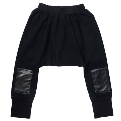 Boys&Girls Black Trousers With White Embroidery Logo
