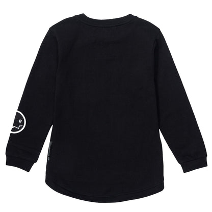 Boys&Girls Black T-Shirt With White Printed X Tears Face