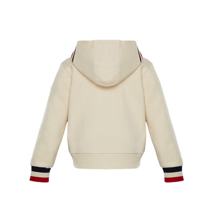 Girls White Cotton Cardigan