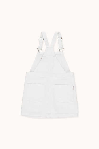 Girls White Denim Skirt