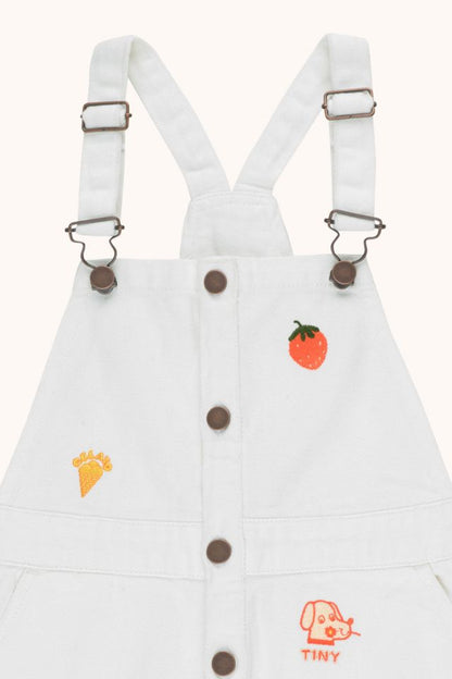 Girls White Denim Skirt