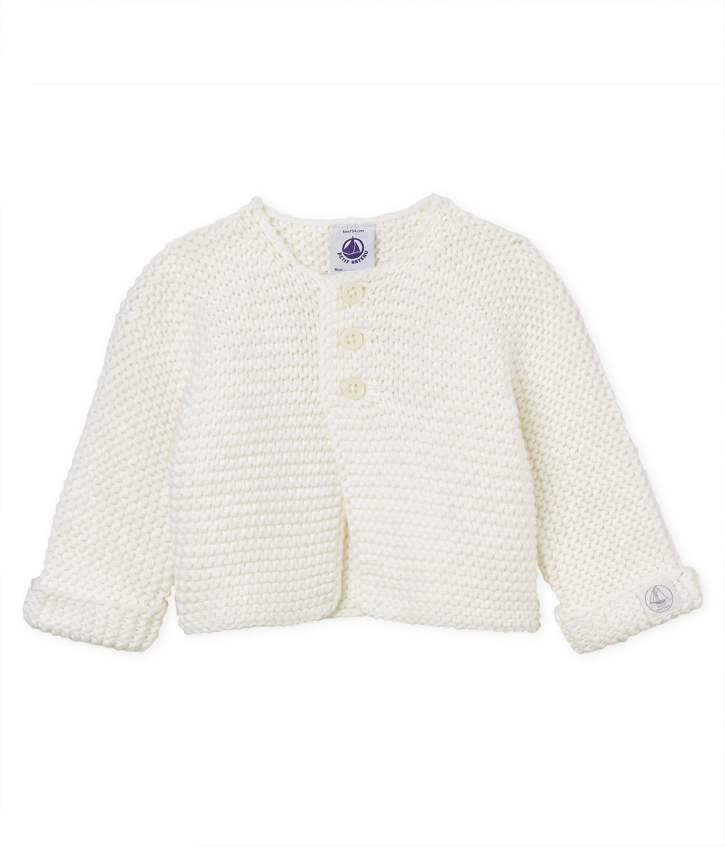 Baby Girls Rice White Cardigan