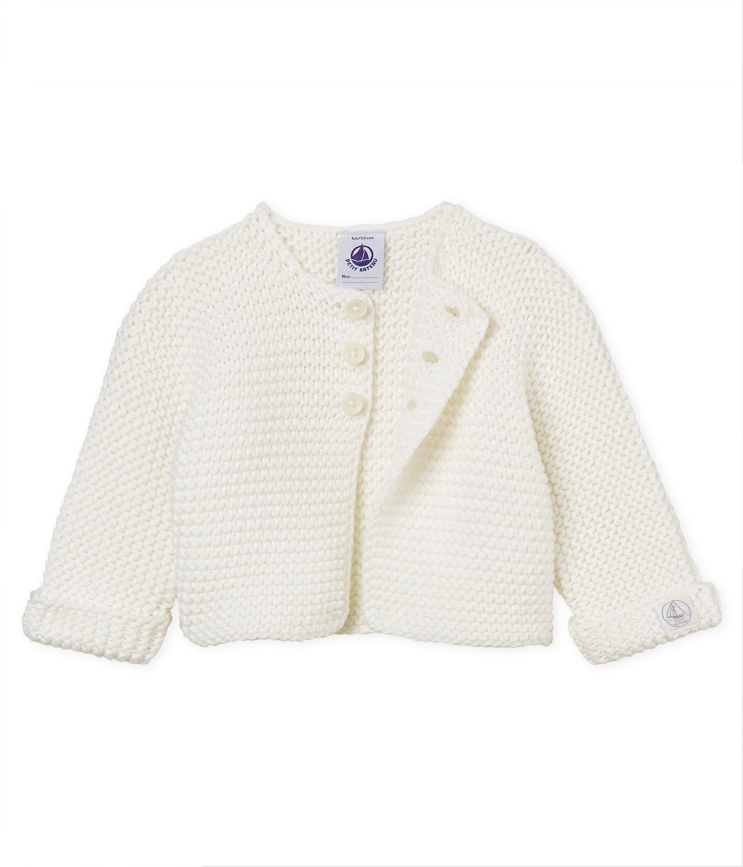 Baby Girls Rice White Cardigan
