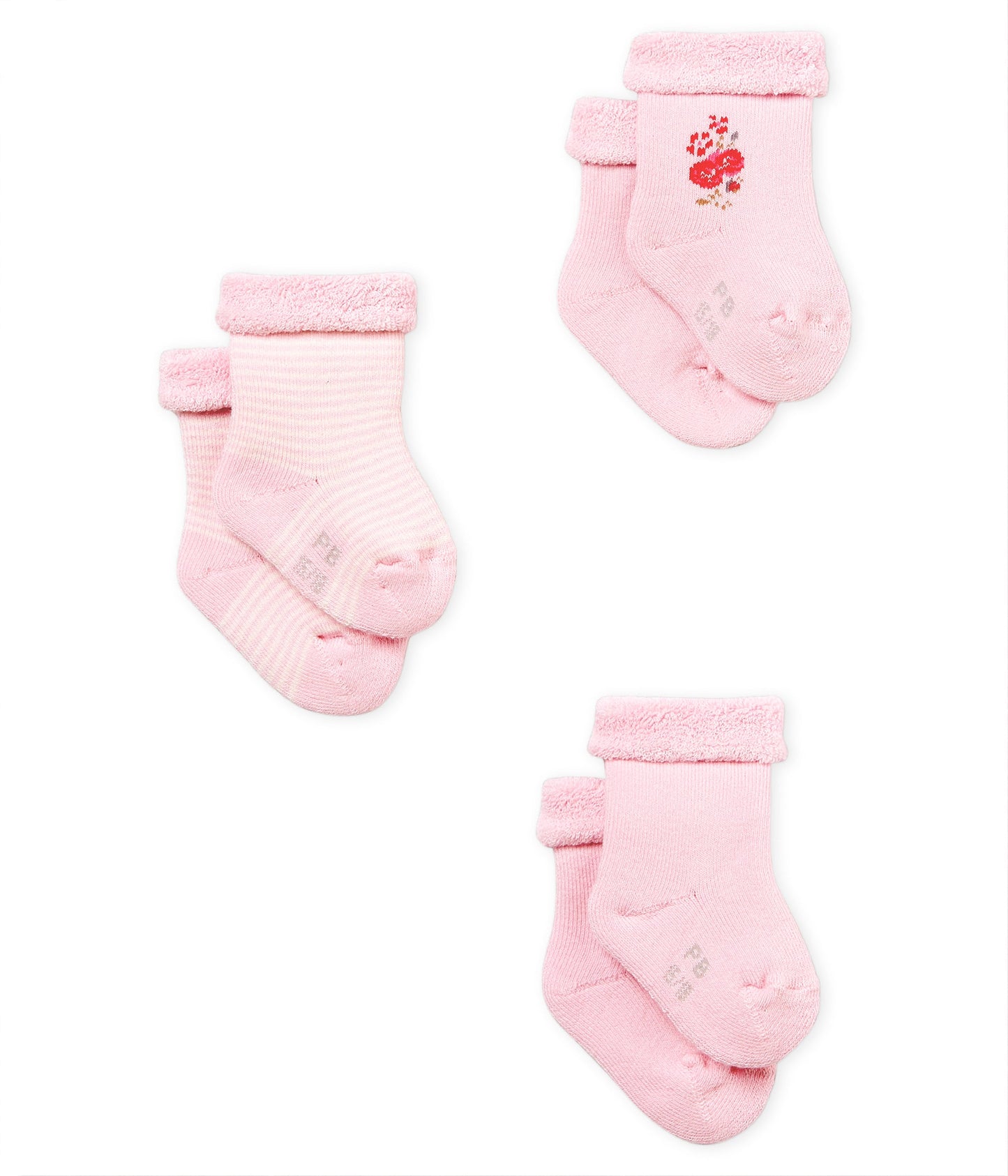 Baby Girls Pink Cotton Socks Sets