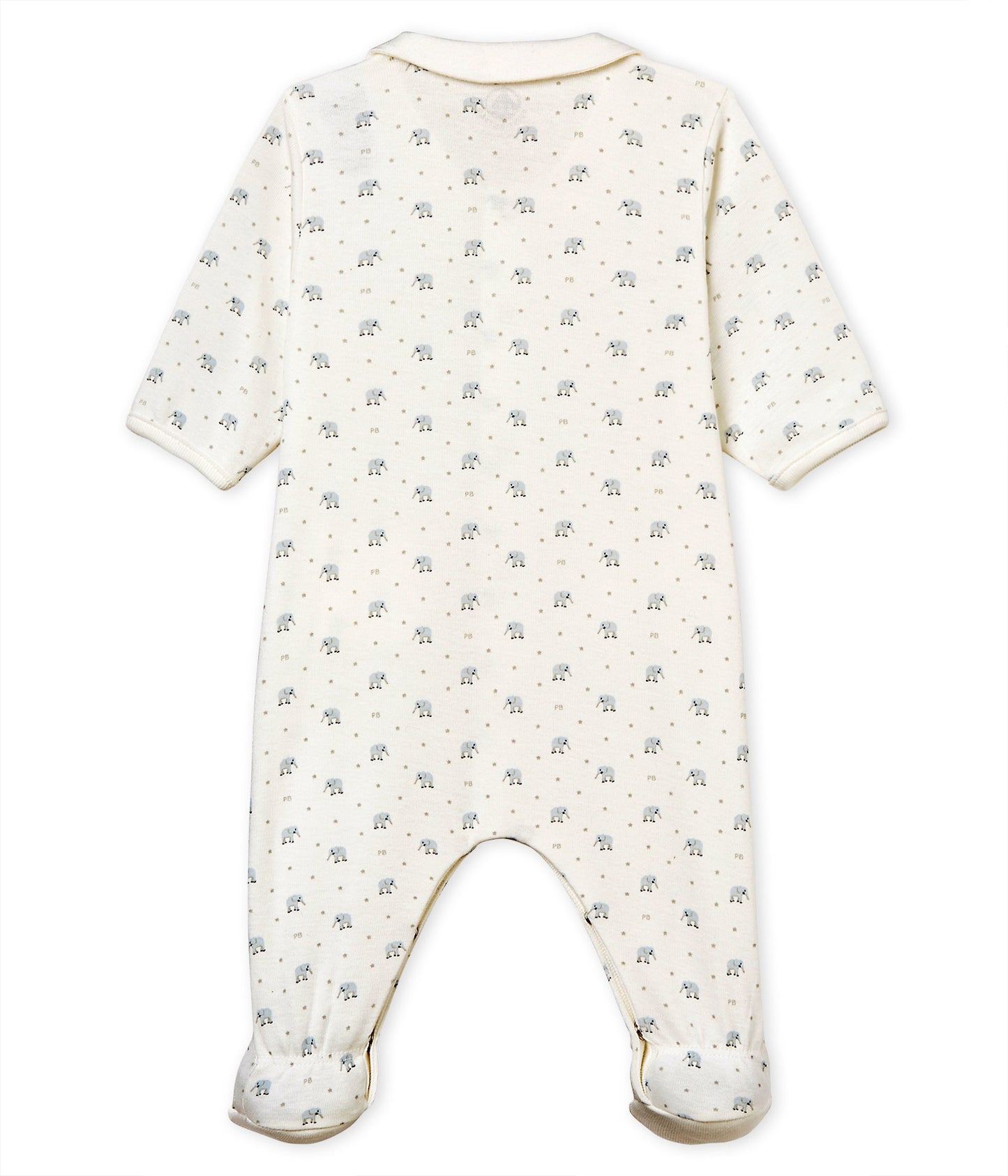 Baby Boys Beige Cotton Babysuits