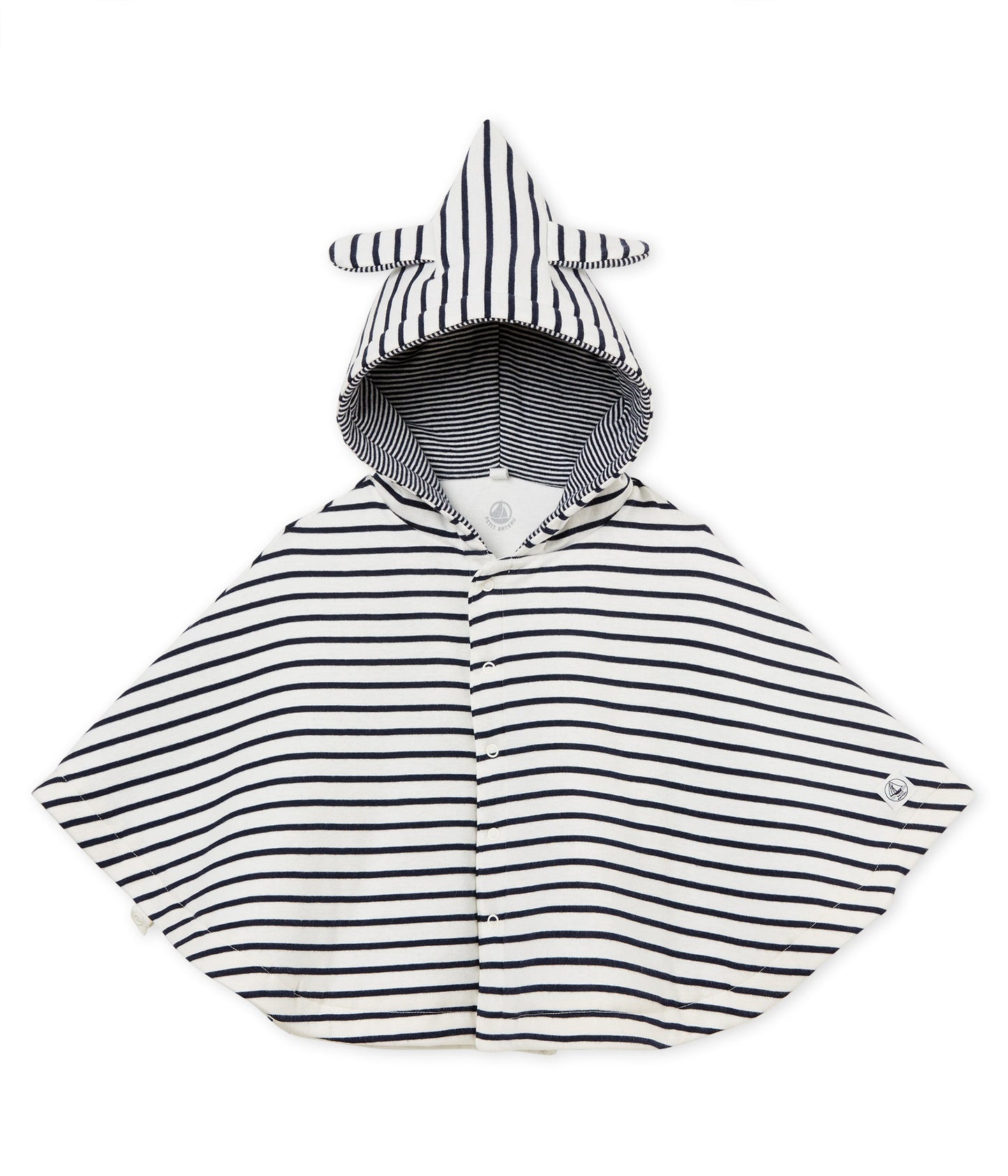 Girls Black & White Stripe Cotton Top