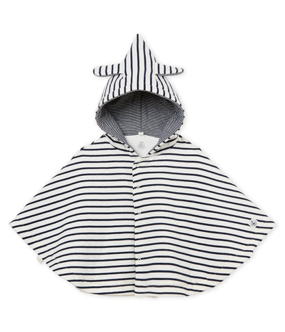 Girls Black & White Stripe Cotton Top