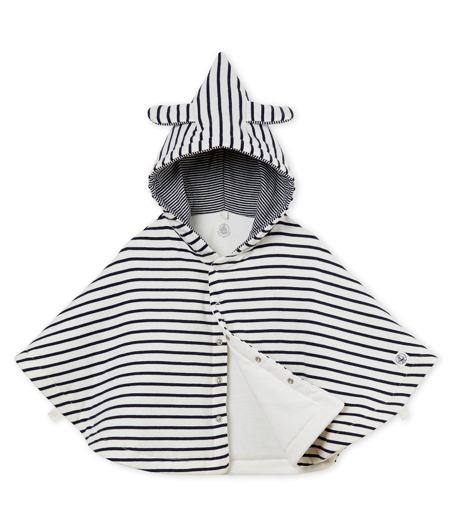 Girls Black & White Stripe Cotton Top