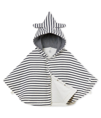 Girls Black & White Stripe Cotton Top