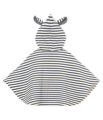 Girls Black & White Stripe Cotton Top