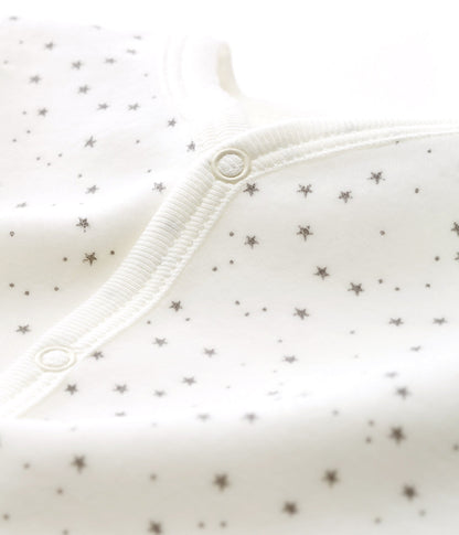 Boys & Girls White Cotton Babysuits
