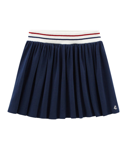 Girls Blue Cotton Skirt