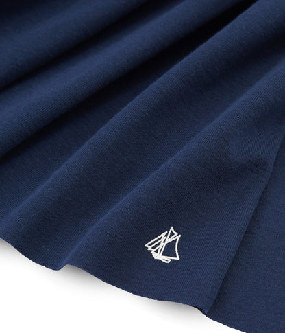 Girls Blue Cotton Skirt