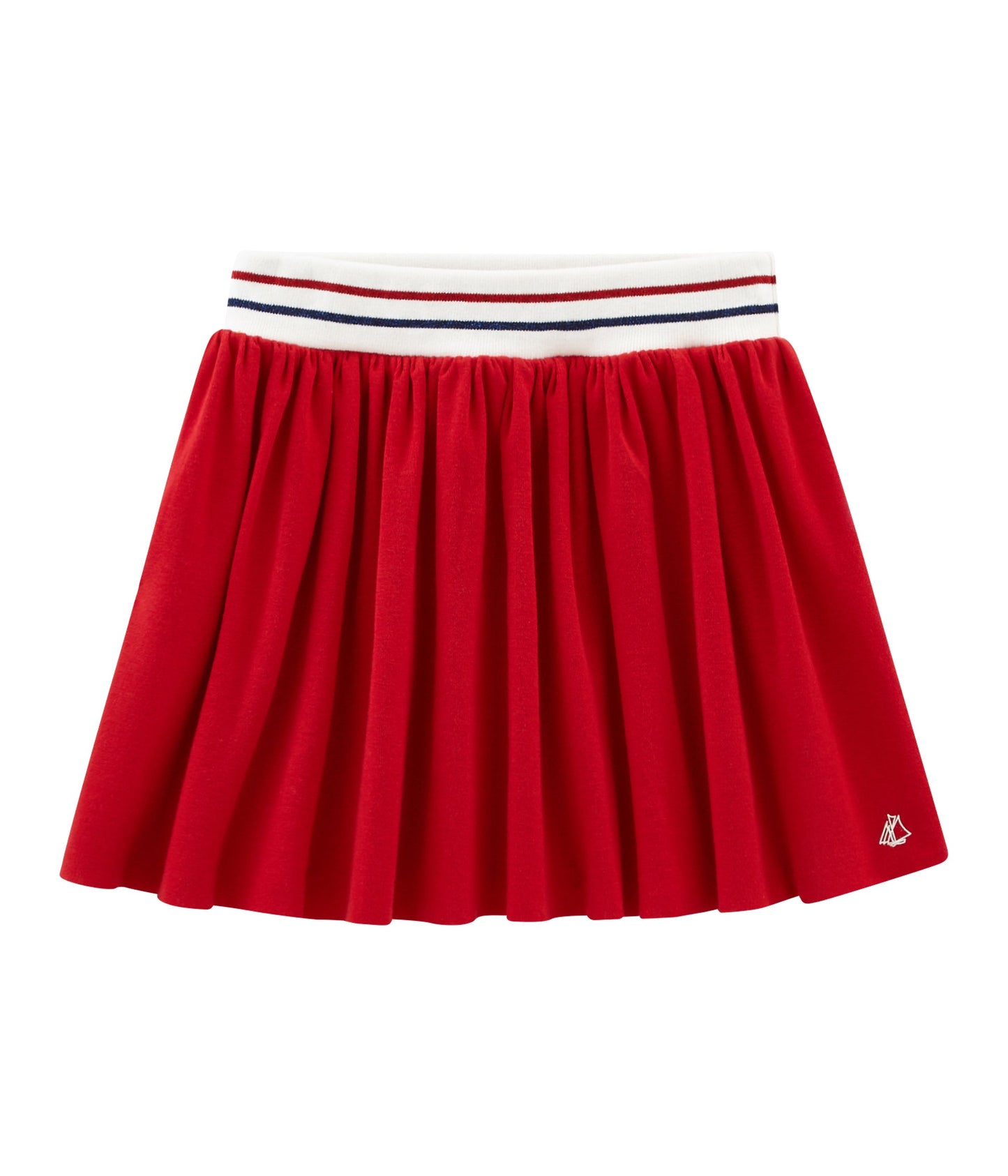 Girls Red Cotton Skirt