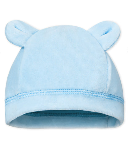 Baby Boys Light Blue Cotton Hat