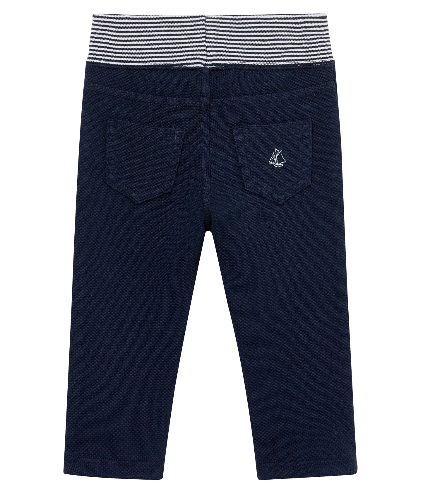 Baby Boys Navy Cotton Trousers