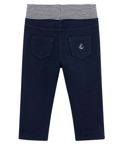 Baby Boys Navy Cotton Trousers