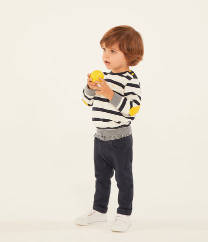 Baby Boys Navy Cotton Trousers