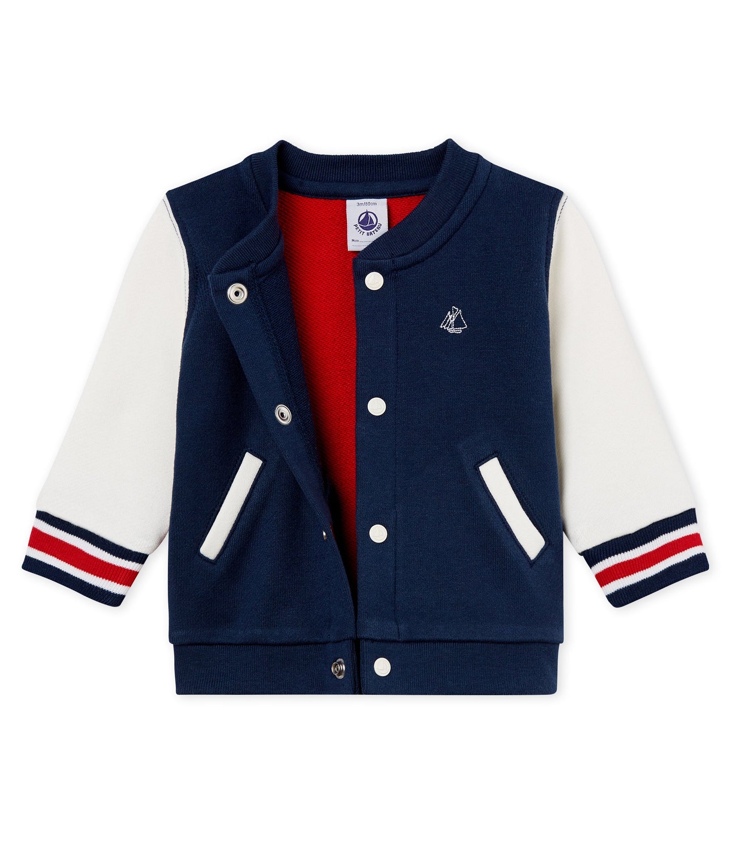Baby Boys Blue & White Cotton Jacket