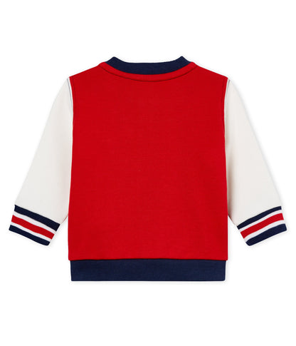 Baby Boys Blue & White Cotton Jacket