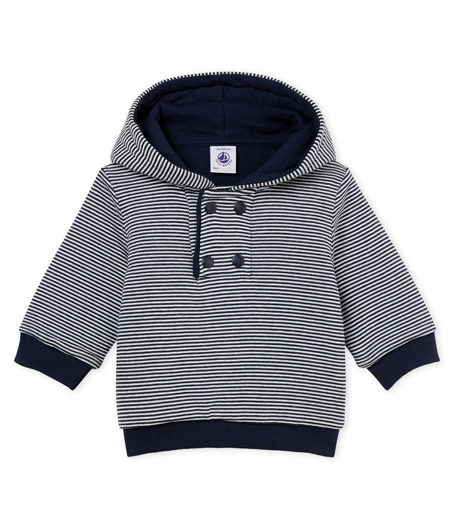 Baby Boys Blue Cotton Sweatshirt