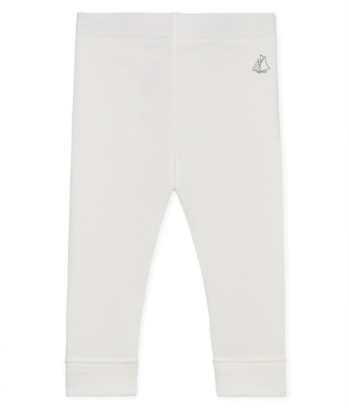 Baby Girls Rice White Cotton Leggings