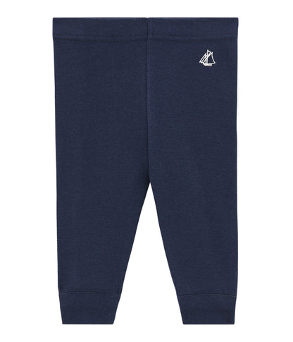Baby Girls Blue Cotton Leggings